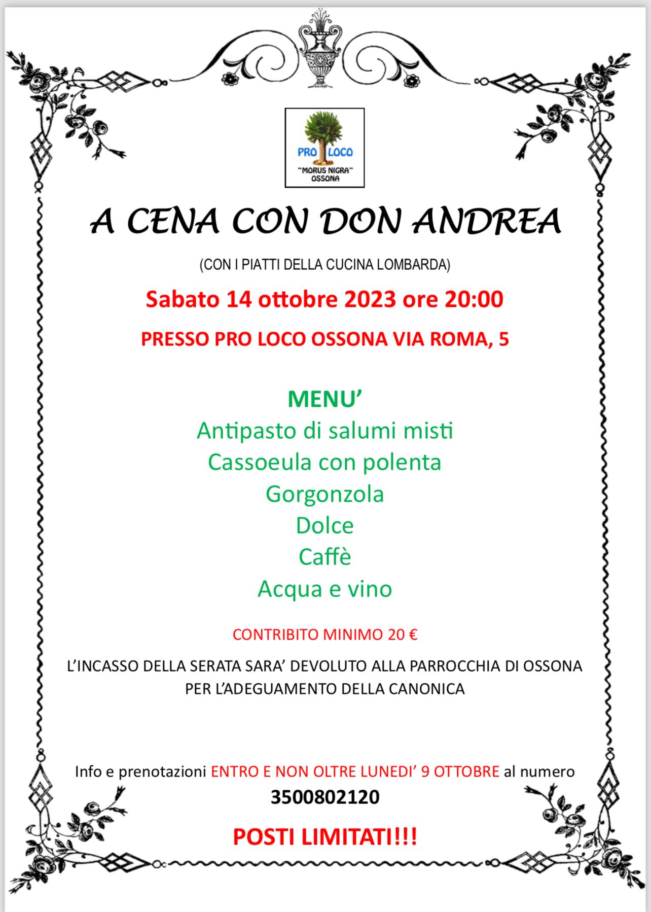 A cena con Don Andrea