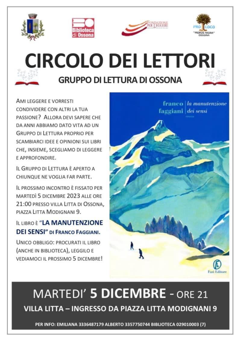 Fondazione "Per Leggere", Biblioteca di Ossona, Comune di Ossona, Pro Loco "Morus Nigra" A.P.S. Ossona