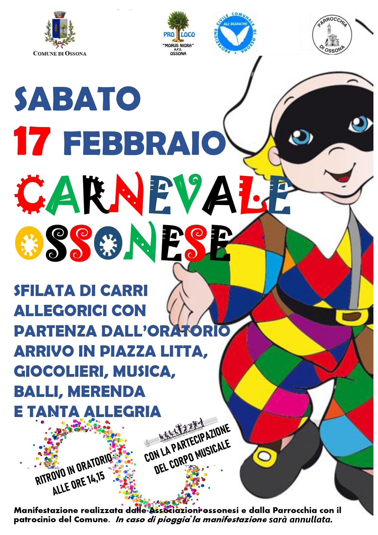 Parrocchia di Ossona, Ali Bianche, Comune di Ossona, Pro Loco "Morus Nigra" A.P.S. Ossona, Corpo Musicale Ossonese