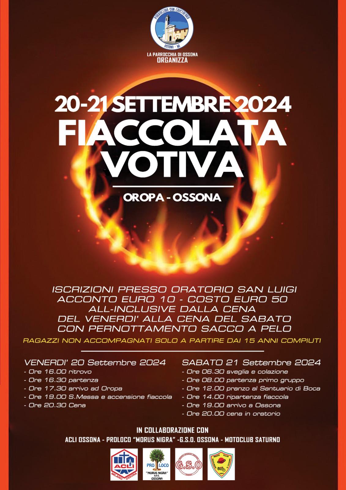 G. S. O. - Gruppo Sportivo Oratorio, Circolo Acli Ossona, Moto Club Saturno, Parrocchia di Ossona, Pro Loco "Morus Nigra" A.P.S. Ossona