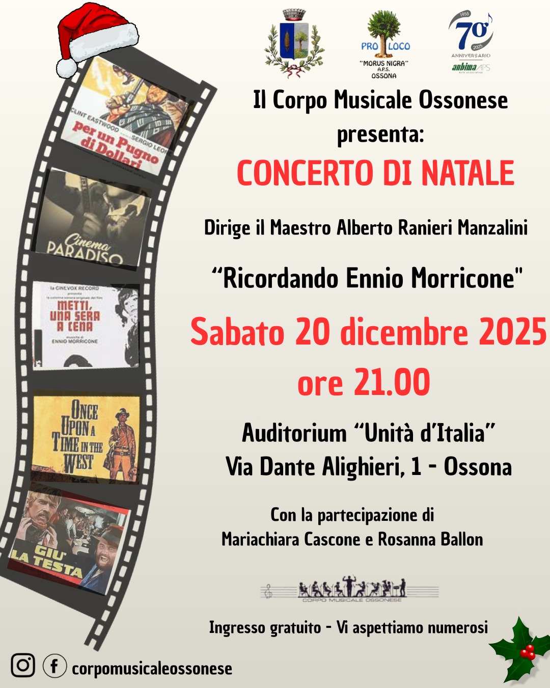 Anbima APS - Presidenza Provinciale Milano, Comune di Ossona, Pro Loco "Morus Nigra" A.P.S. Ossona, Corpo Musicale Ossonese